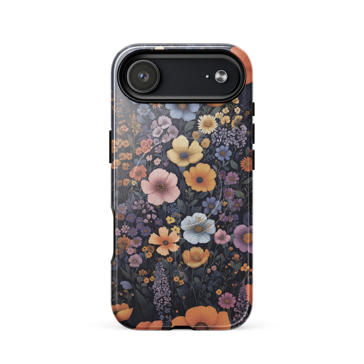 'Wildflowers' iPhone 17 Air MagSafe tough phone case - protective glossy case NZ Australia