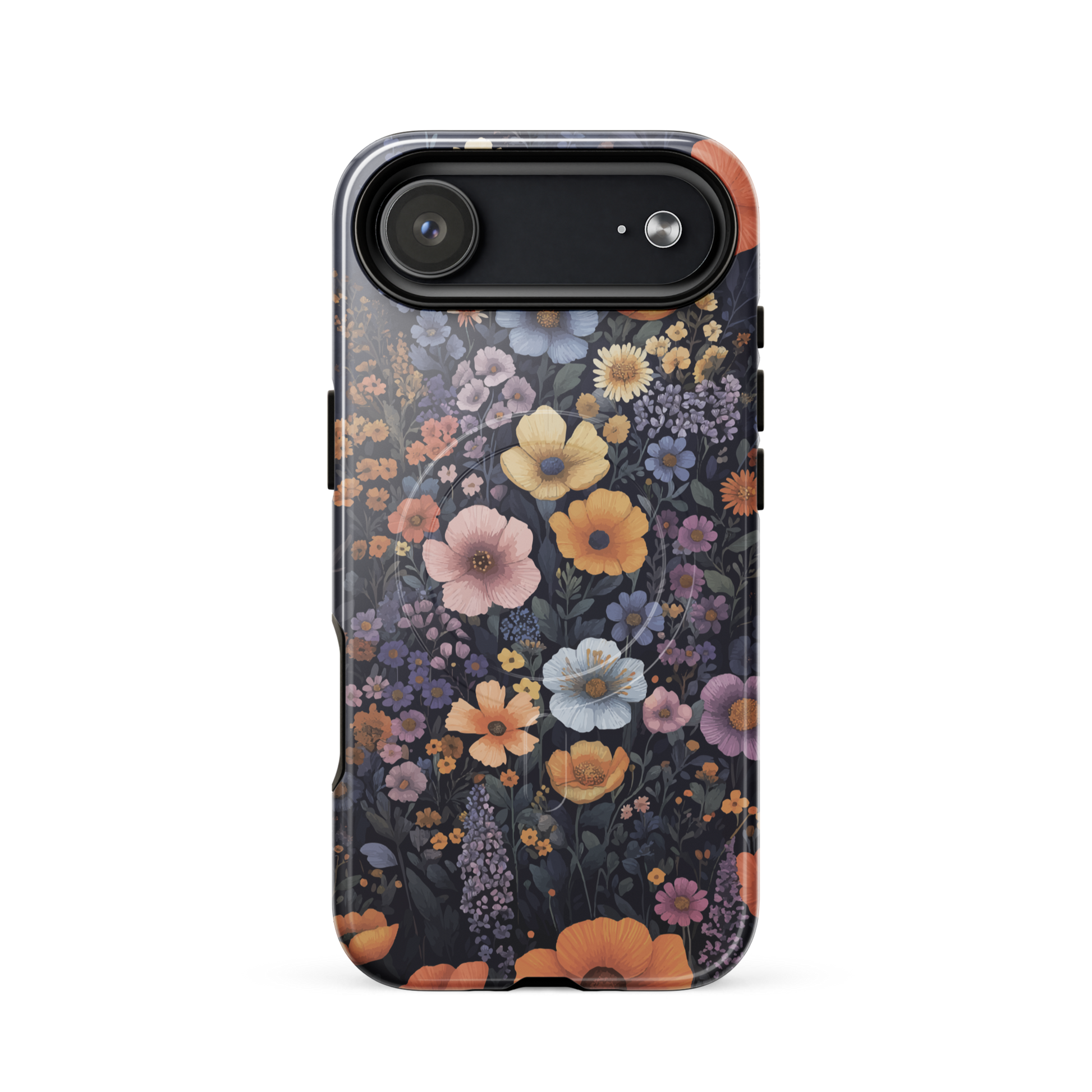 'Wildflowers' iPhone 17 Air MagSafe tough phone case - protective glossy case NZ Australia