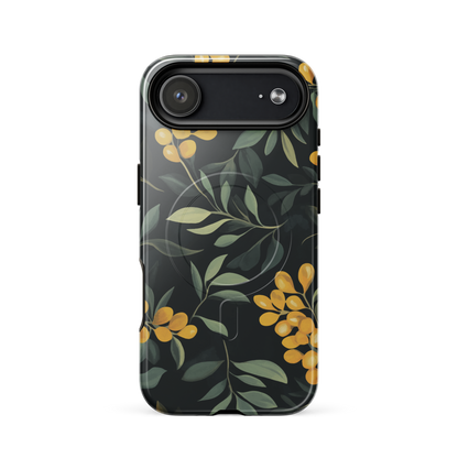 'NZ Kowhai' iPhone 17 Air MagSafe tough phone case - protective glossy case NZ Australia