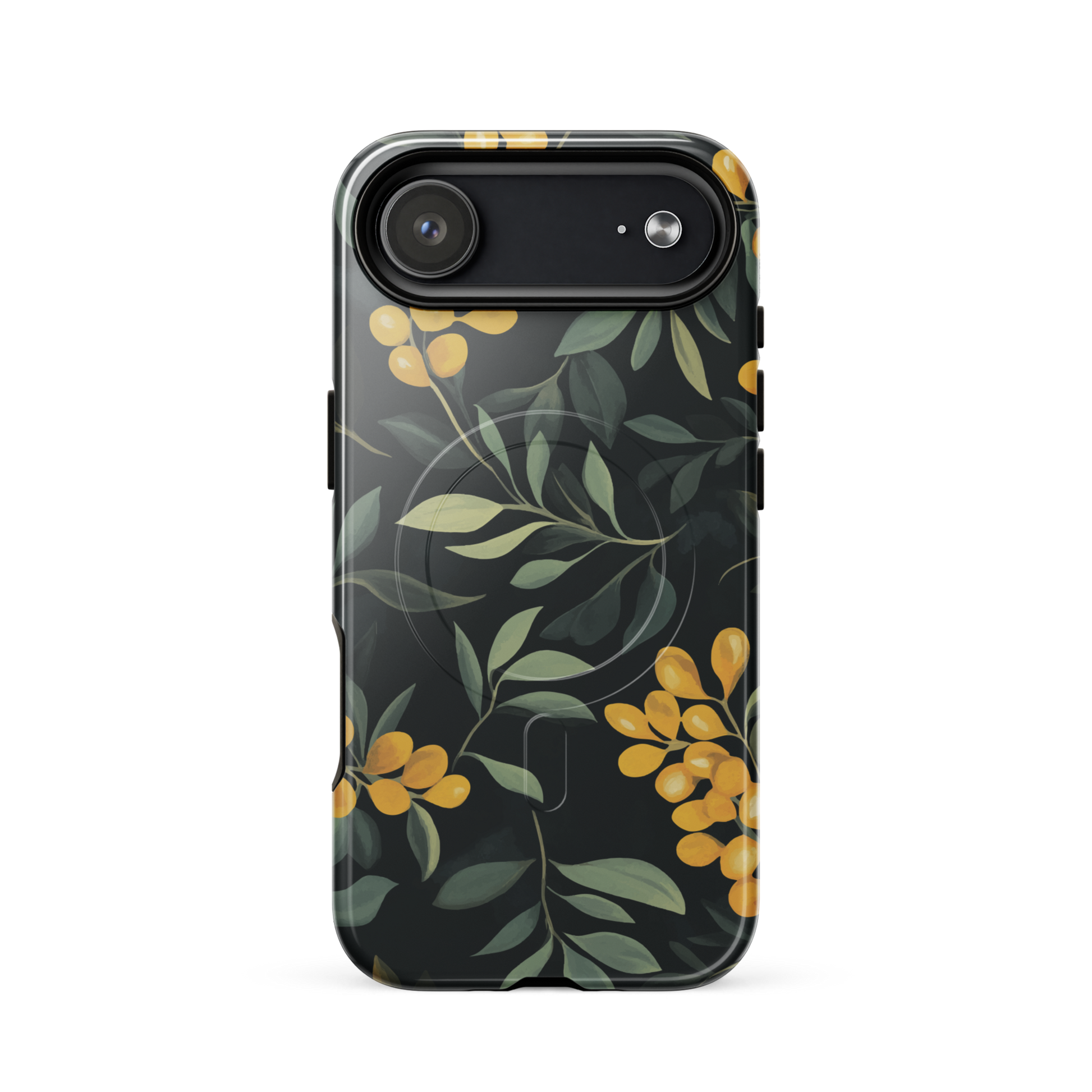 'NZ Kowhai' iPhone 17 Air MagSafe tough phone case - protective glossy case NZ Australia