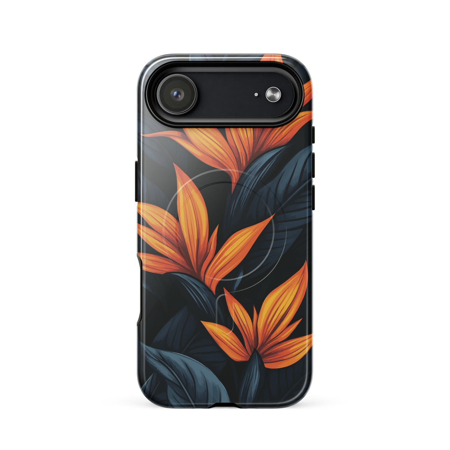 'Bird of Paradise' iPhone 17 Air MagSafe tough phone case - protective glossy case NZ Australia