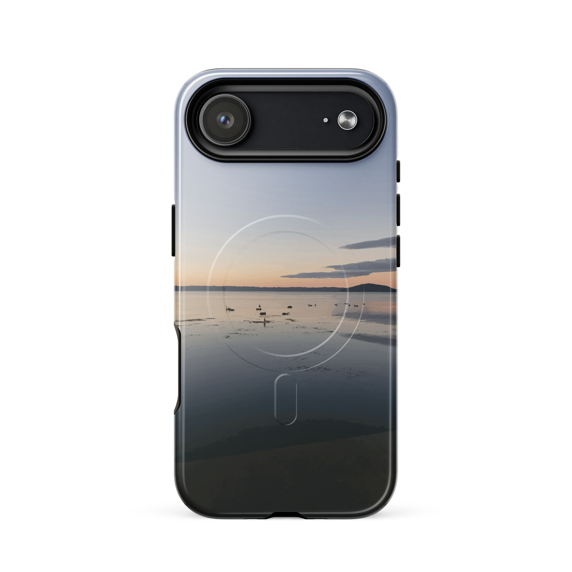 'Whispers on the Lake' iPhone 17 Air MagSafe tough phone case - protective glossy case NZ Australia