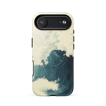 'Rising Swell' iPhone 17 Air MagSafe tough phone case - protective glossy case NZ Australia