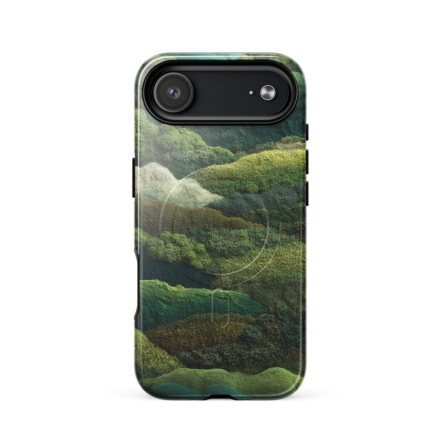 'Forest Layers' iPhone 17 Air MagSafe tough phone case - protective glossy case NZ Australia