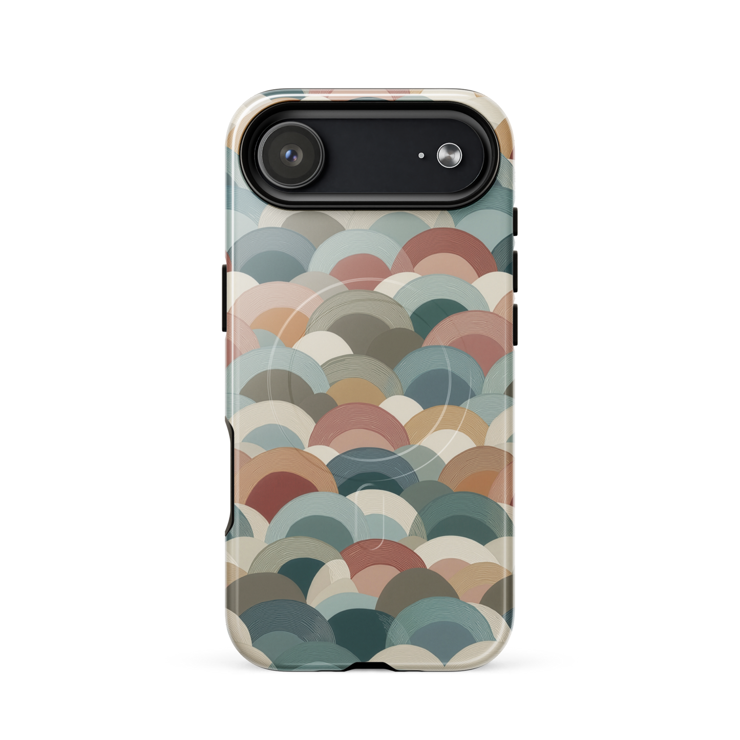 'Warm Horizons' iPhone 17 Air MagSafe tough phone case - protective glossy case NZ Australia