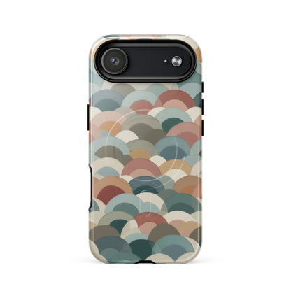 'Warm Horizons' iPhone 17 Air MagSafe tough phone case - protective glossy case NZ Australia