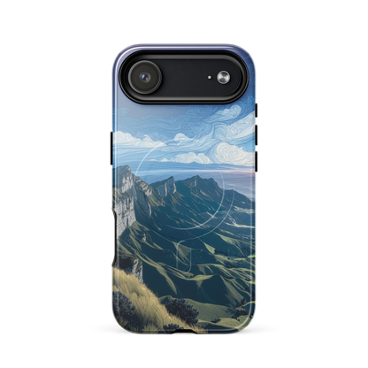 'Te Mata Peak' iPhone 17 Air MagSafe tough phone case - protective glossy case NZ Australia