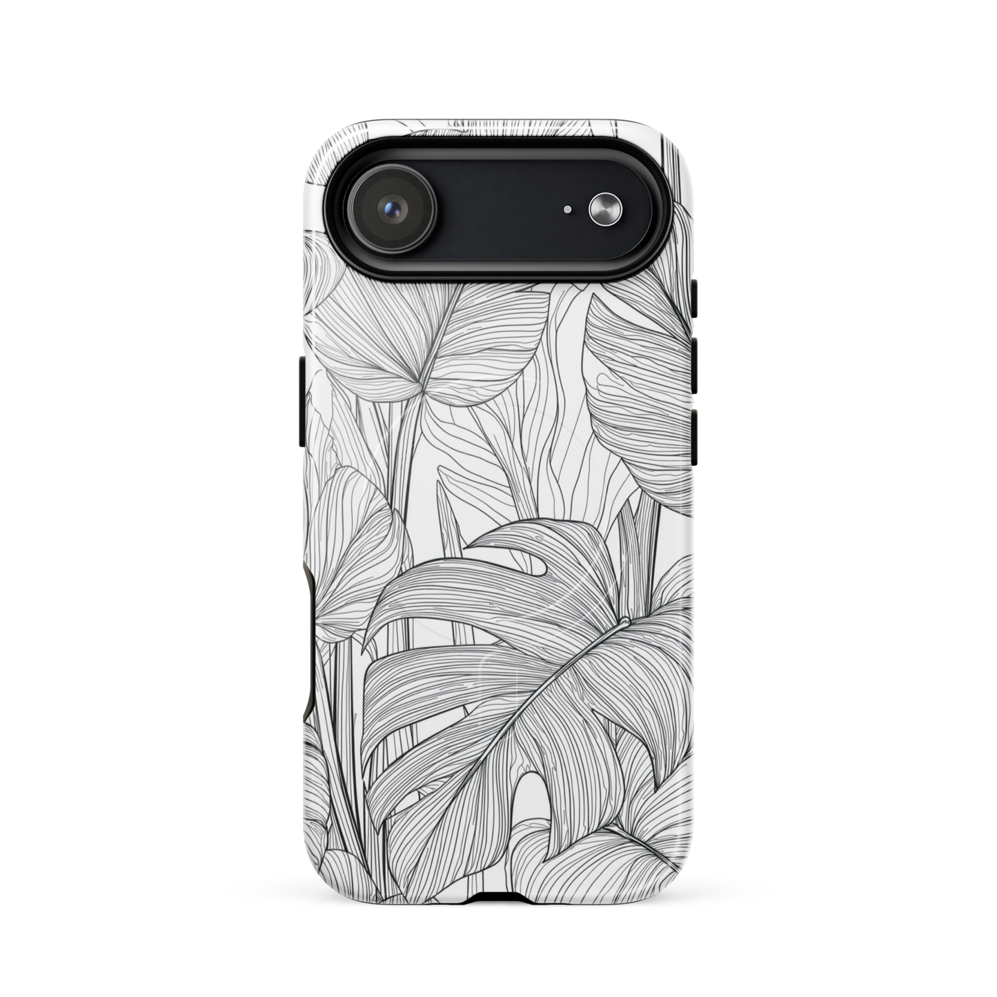 'Tropical Lines' iPhone 17 Air MagSafe tough phone case - protective glossy case NZ Australia