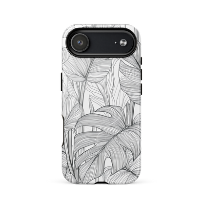 'Tropical Lines' iPhone 17 Air MagSafe tough phone case - protective glossy case NZ Australia