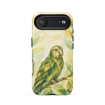 'Kakapo' iPhone 17 Air MagSafe tough phone case - protective glossy case NZ Australia