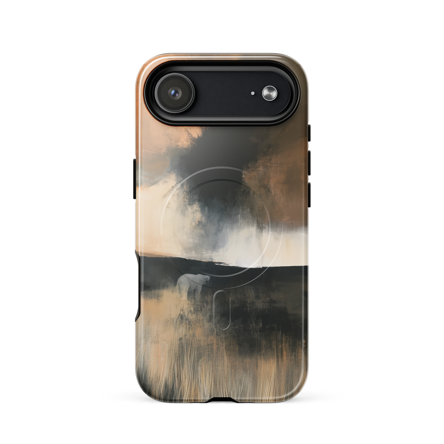 'Black Star' iPhone 17 Air MagSafe phone case - protective glossy case NZ Australia