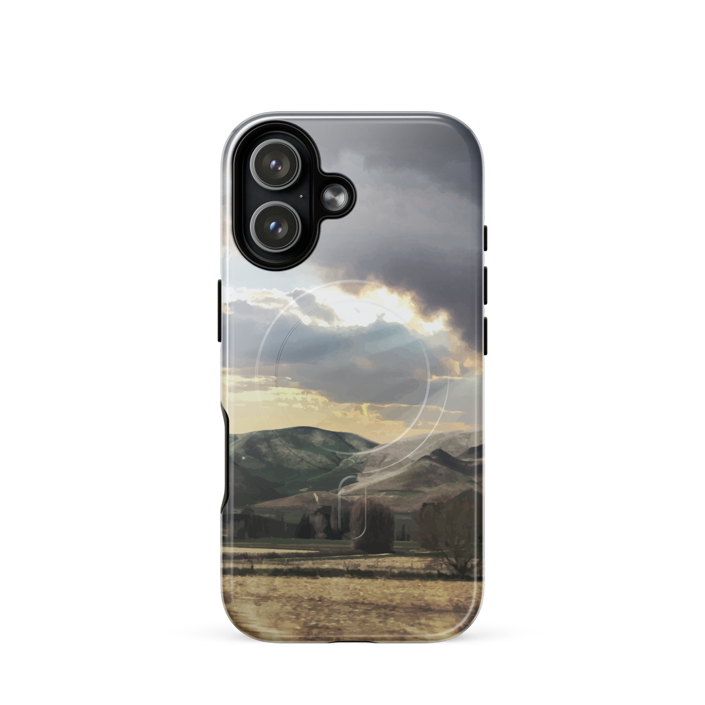 'Te Hauke' iPhone 17 MagSafe tough phone case - protective glossy case NZ Australia