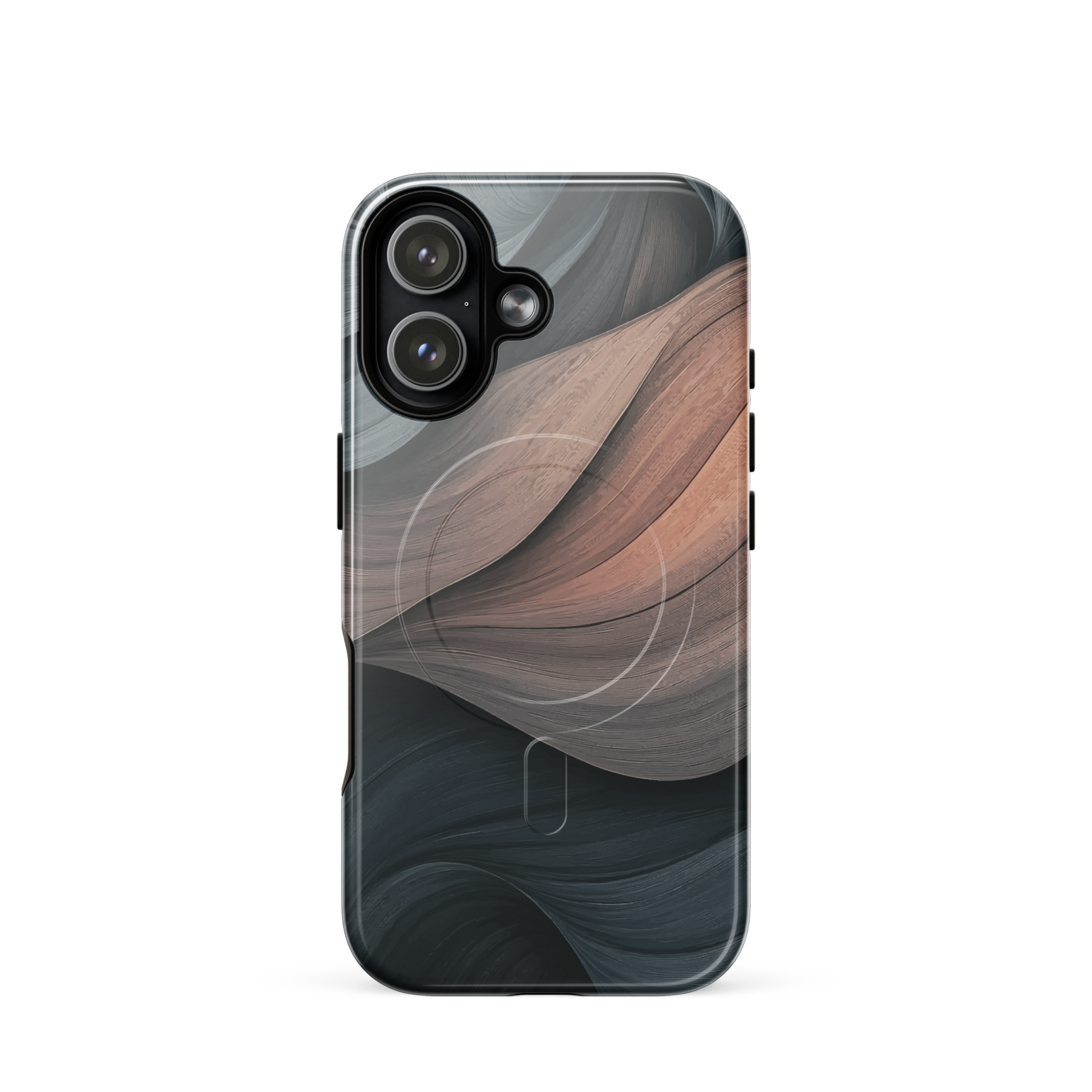 'Velvet Dusk' iPhone 17 MagSafe tough phone case - protective glossy case NZ Australia