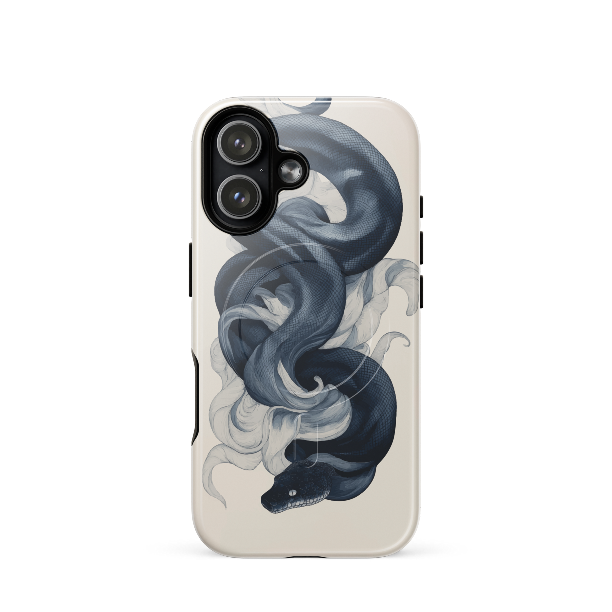'Midnight Python' iPhone 17 MagSafe tough phone case - protective glossy case NZ Australia