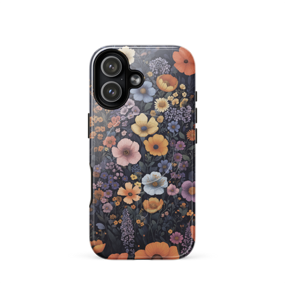 'Wildflowers' iPhone 17 MagSafe tough phone case - protective glossy case NZ Australia
