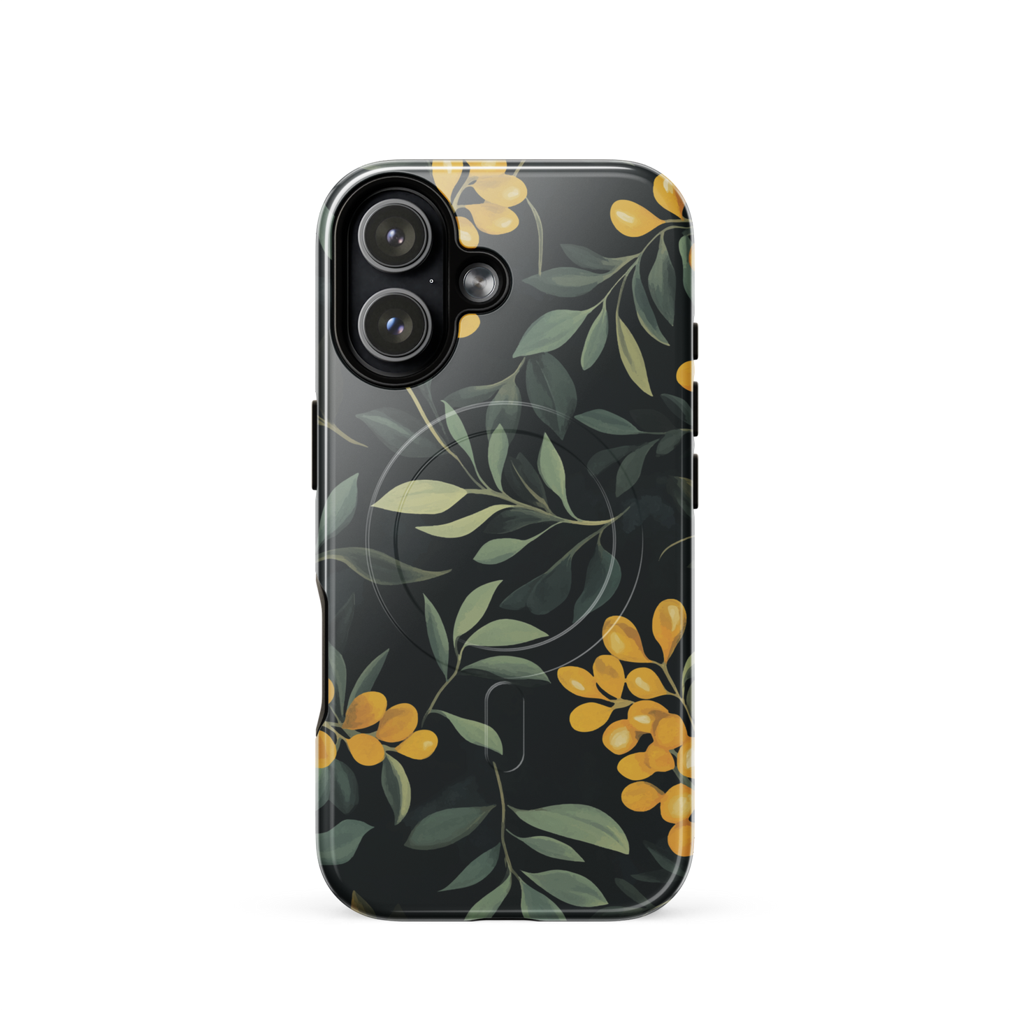 'NZ Kowhai' iPhone 17 MagSafe tough phone case - protective glossy case NZ Australia