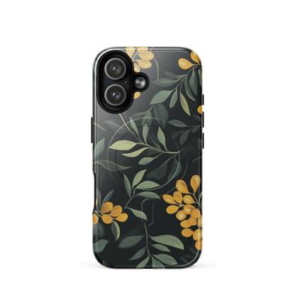 'NZ Kowhai' iPhone 17 MagSafe tough phone case - protective glossy case NZ Australia