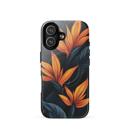 'Bird of Paradise' iPhone 17 MagSafe tough phone case - protective glossy case NZ Australia