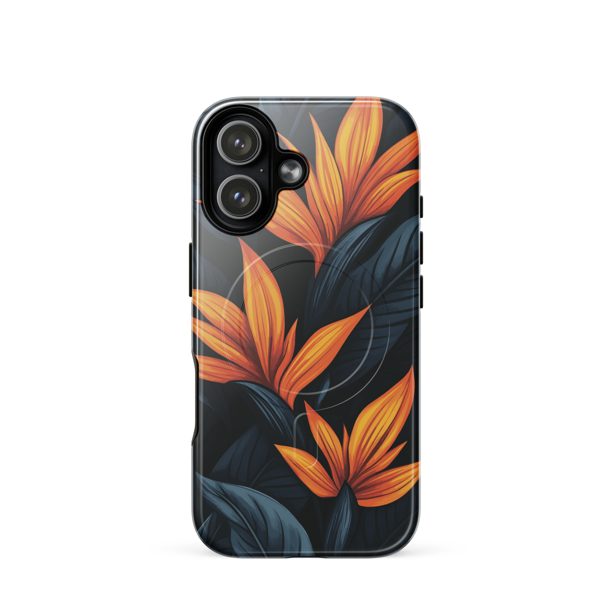 'Bird of Paradise' iPhone 17 MagSafe tough phone case - protective glossy case NZ Australia