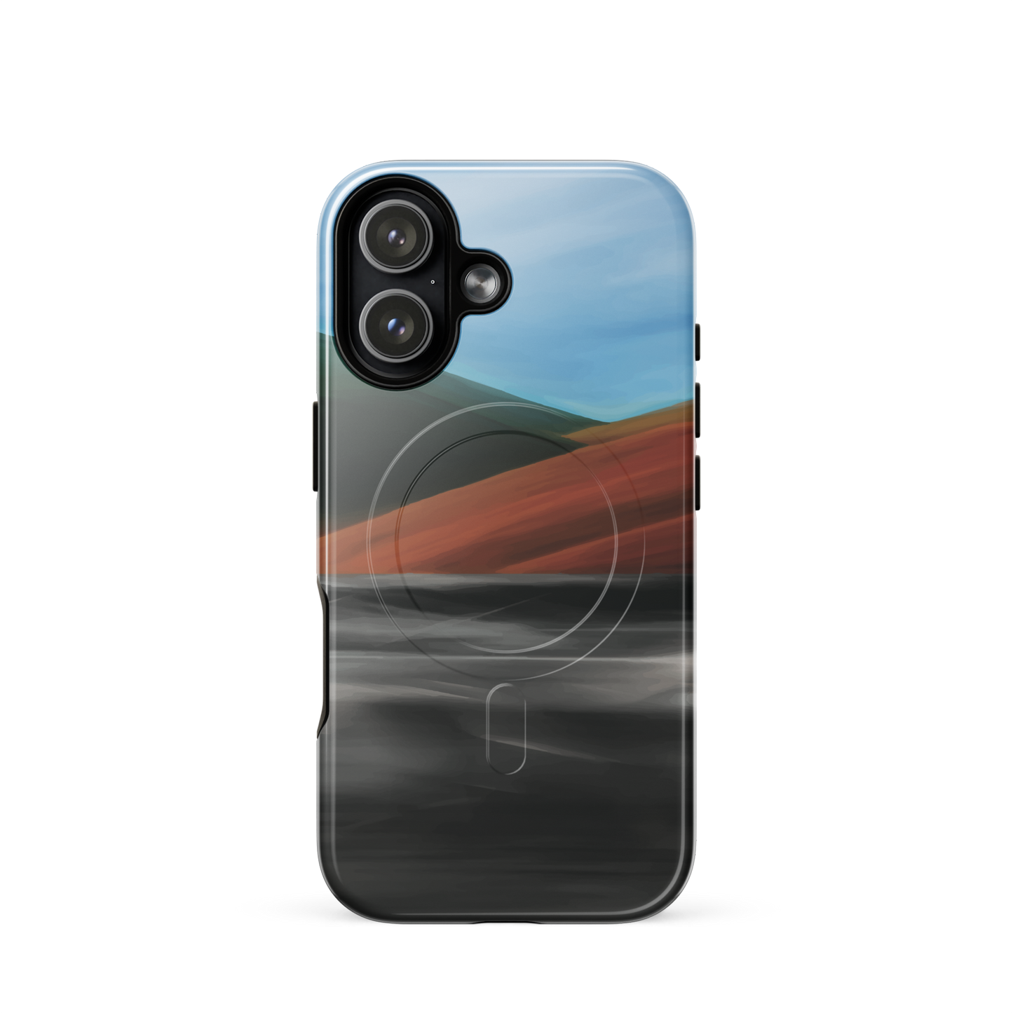 'Heat Wave' iPhone 17 MagSafe tough phone case - protective glossy case NZ Australia