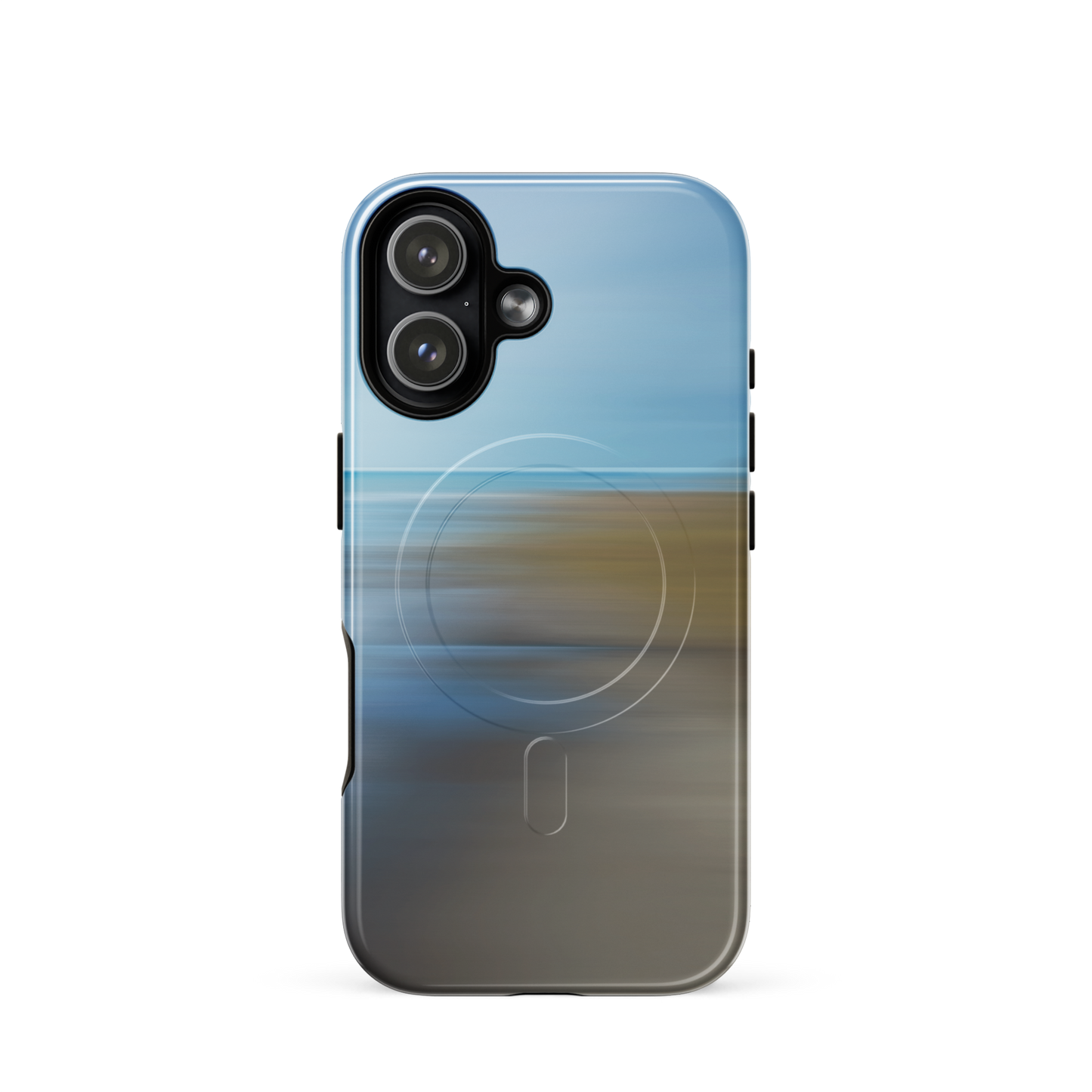 'Ocean Breeze' iPhone 17 MagSafe tough phone case - protective glossy case NZ Australia