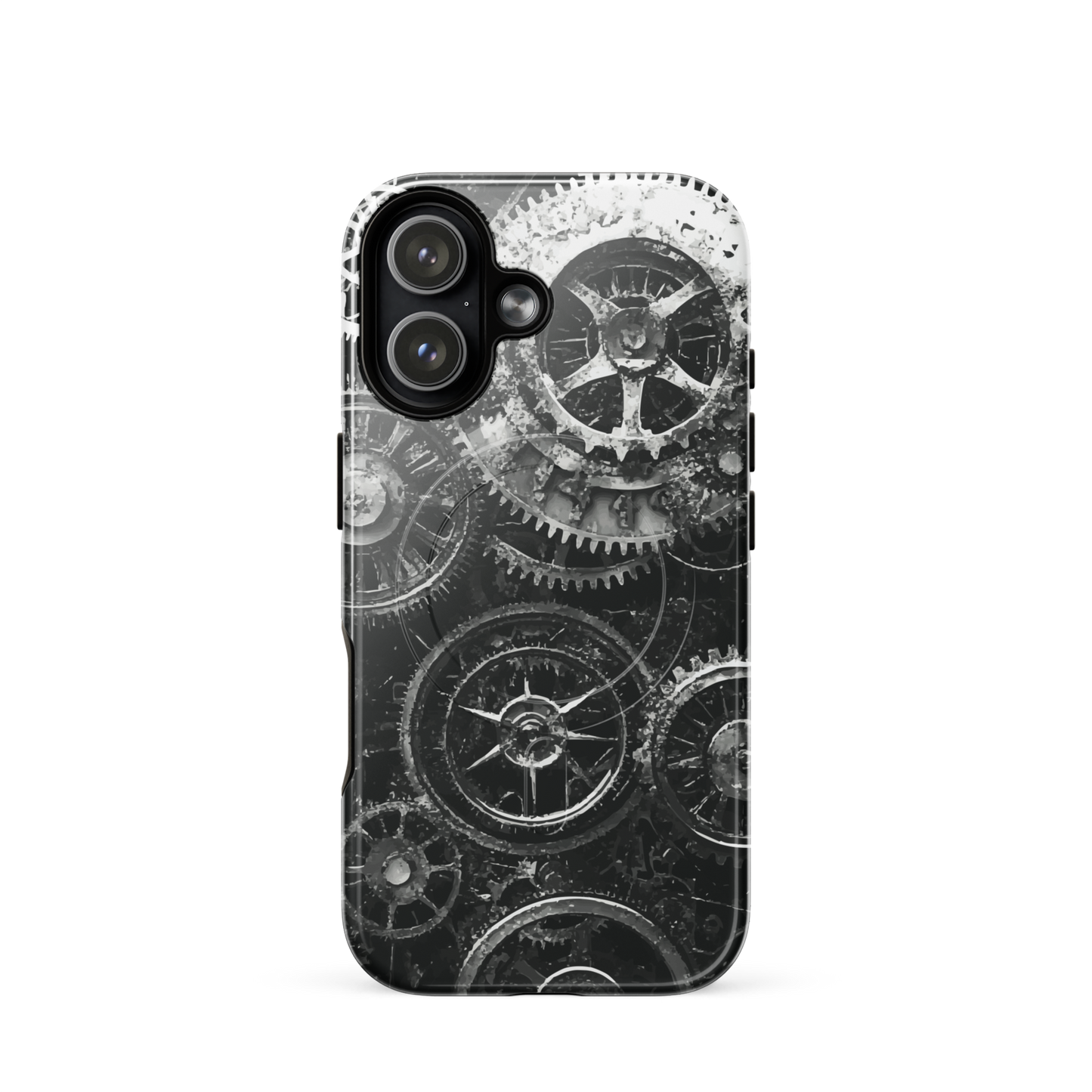'Clockwork' iPhone 17 MagSafe tough phone case - protective glossy case NZ Australia