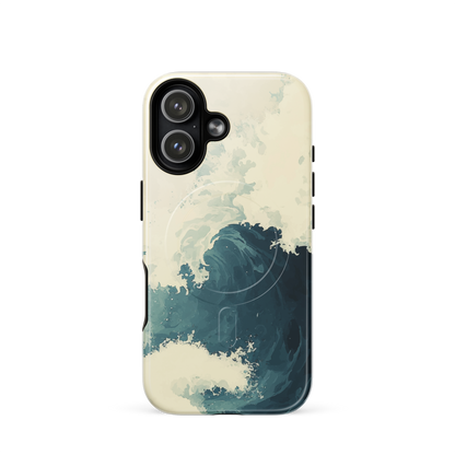 'Rising Swell' iPhone 17 MagSafe tough phone case - protective glossy case NZ Australia