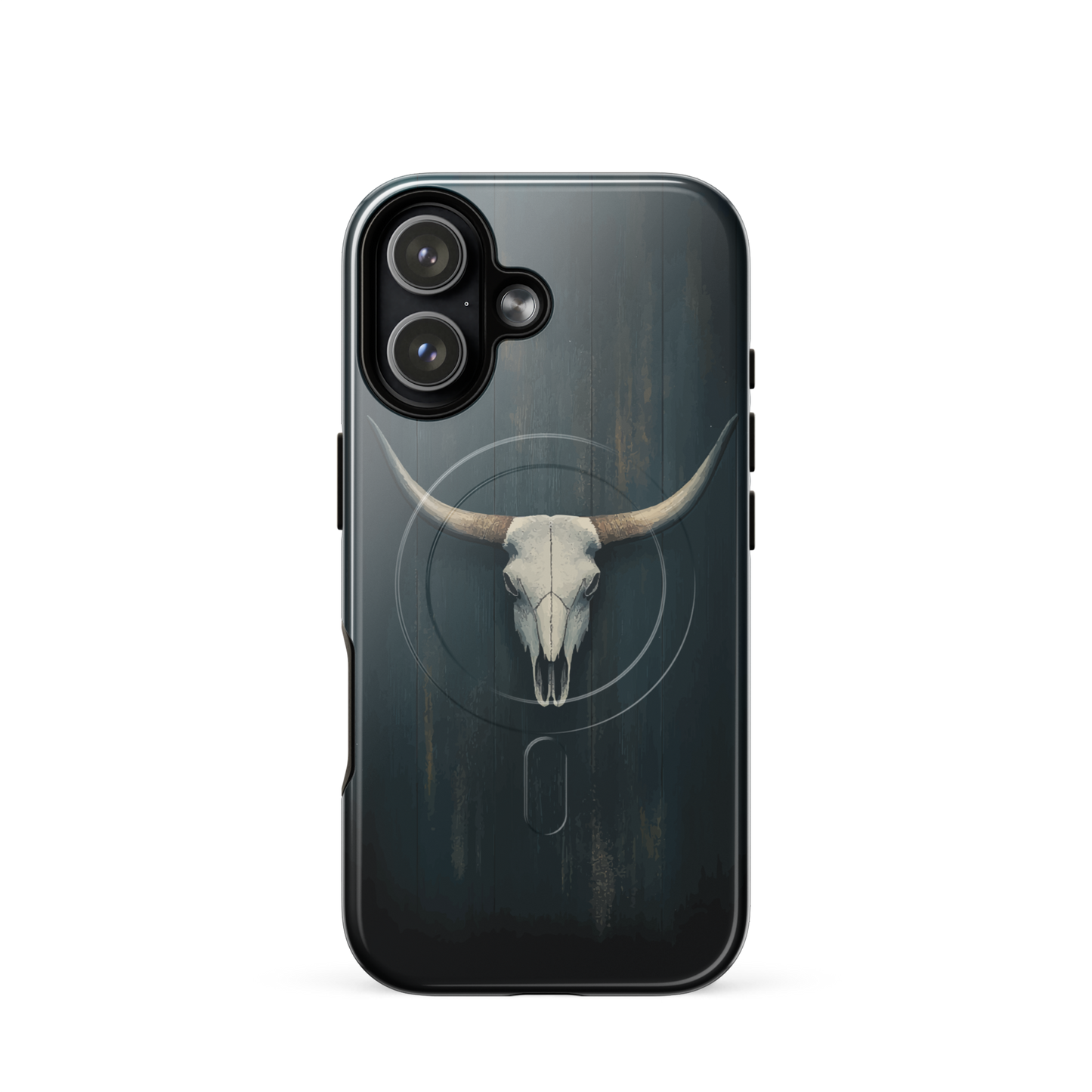 'Longhorn' iPhone 17 MagSafe tough phone case - protective glossy case NZ Australia