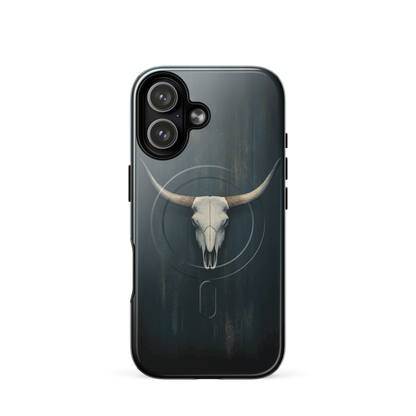 'Longhorn' iPhone 17 MagSafe tough phone case - protective glossy case NZ Australia