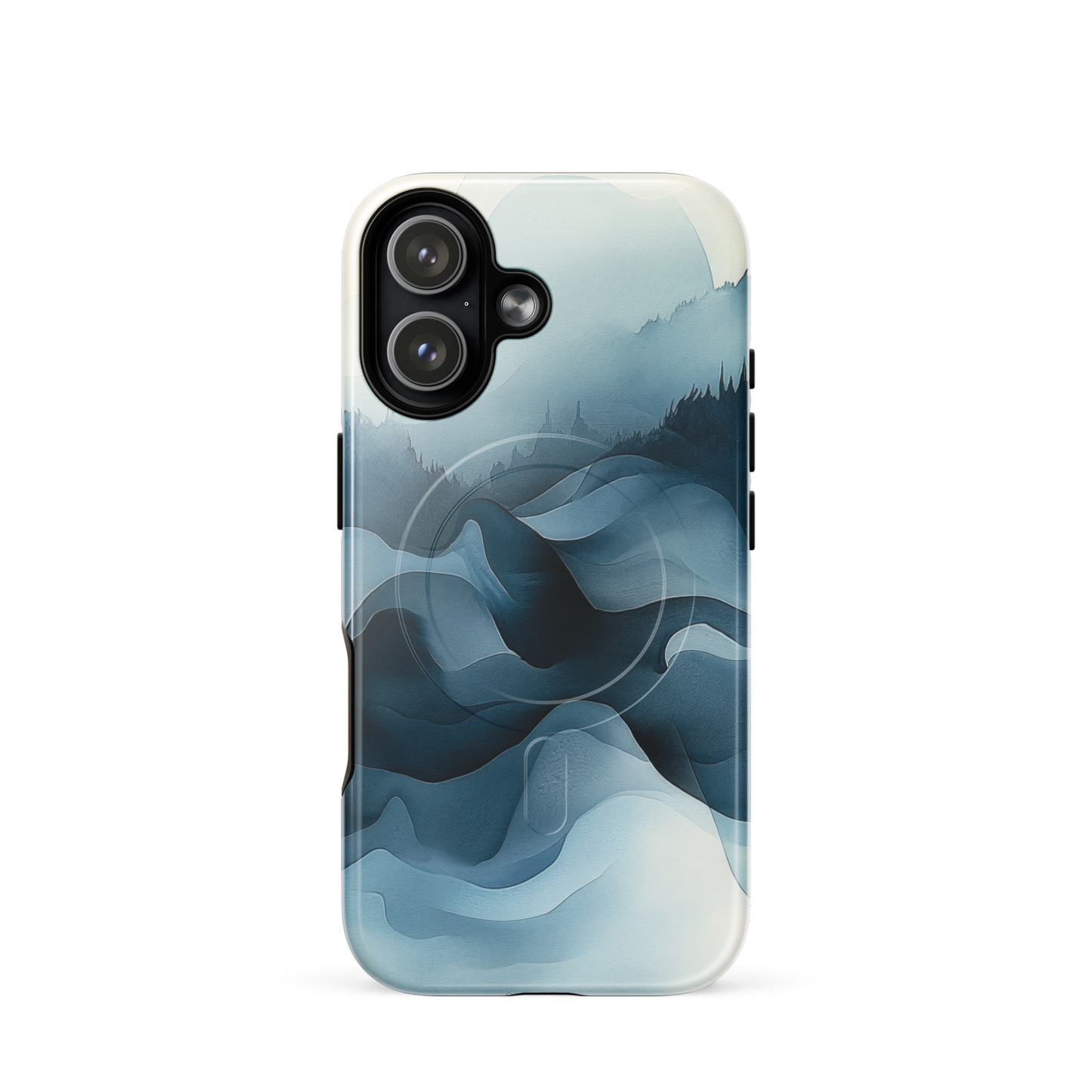 'Still Valleys' iPhone 17 MagSafe tough phone case - protective glossy case NZ Australia