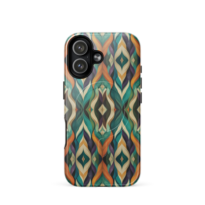 'Rhythm' iPhone 17 MagSafe tough phone case - protective glossy case NZ Australia