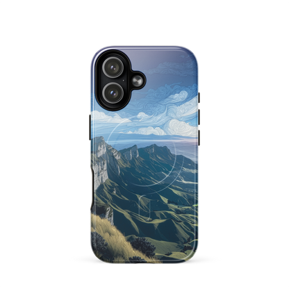 'Te Mata Peak' iPhone 17 MagSafe tough phone case - protective glossy case NZ Australia
