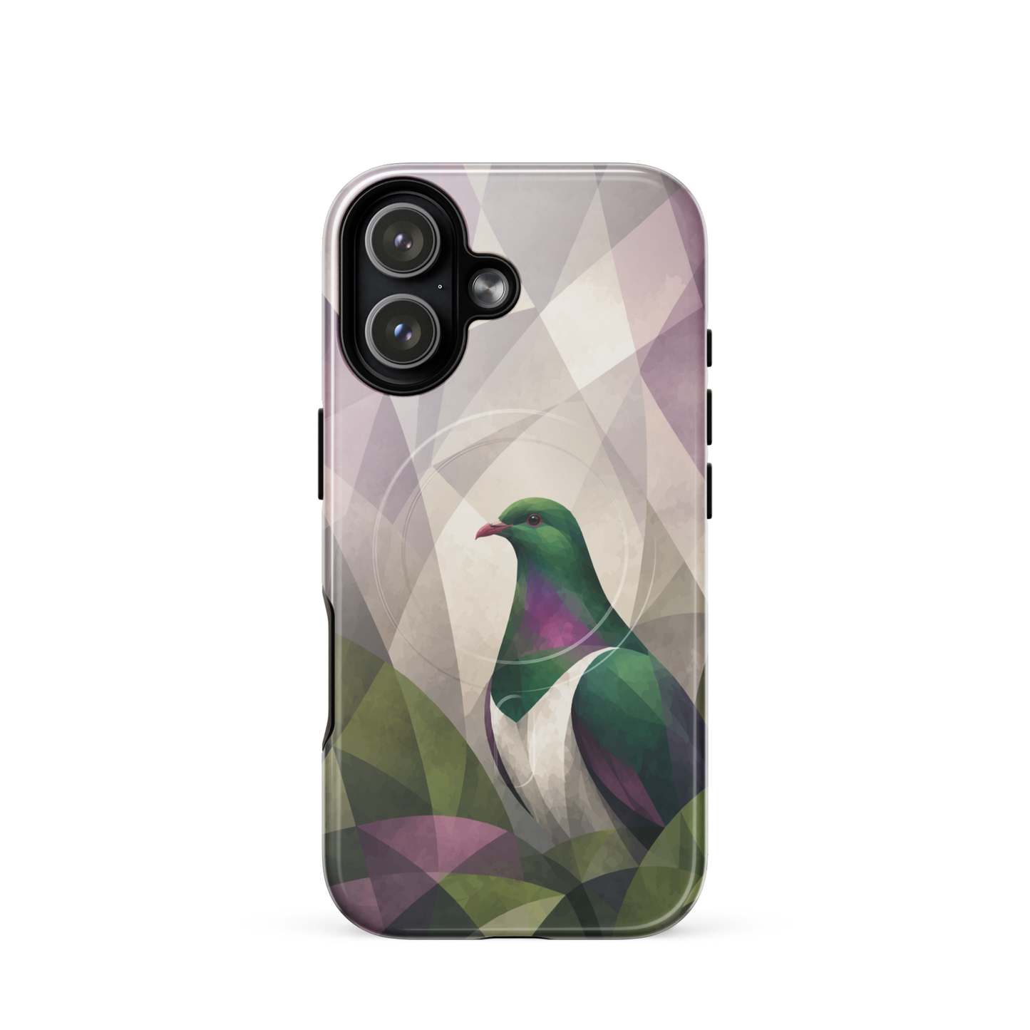 'Kereru' iPhone 17 MagSafe tough phone case - protective glossy case NZ Australia