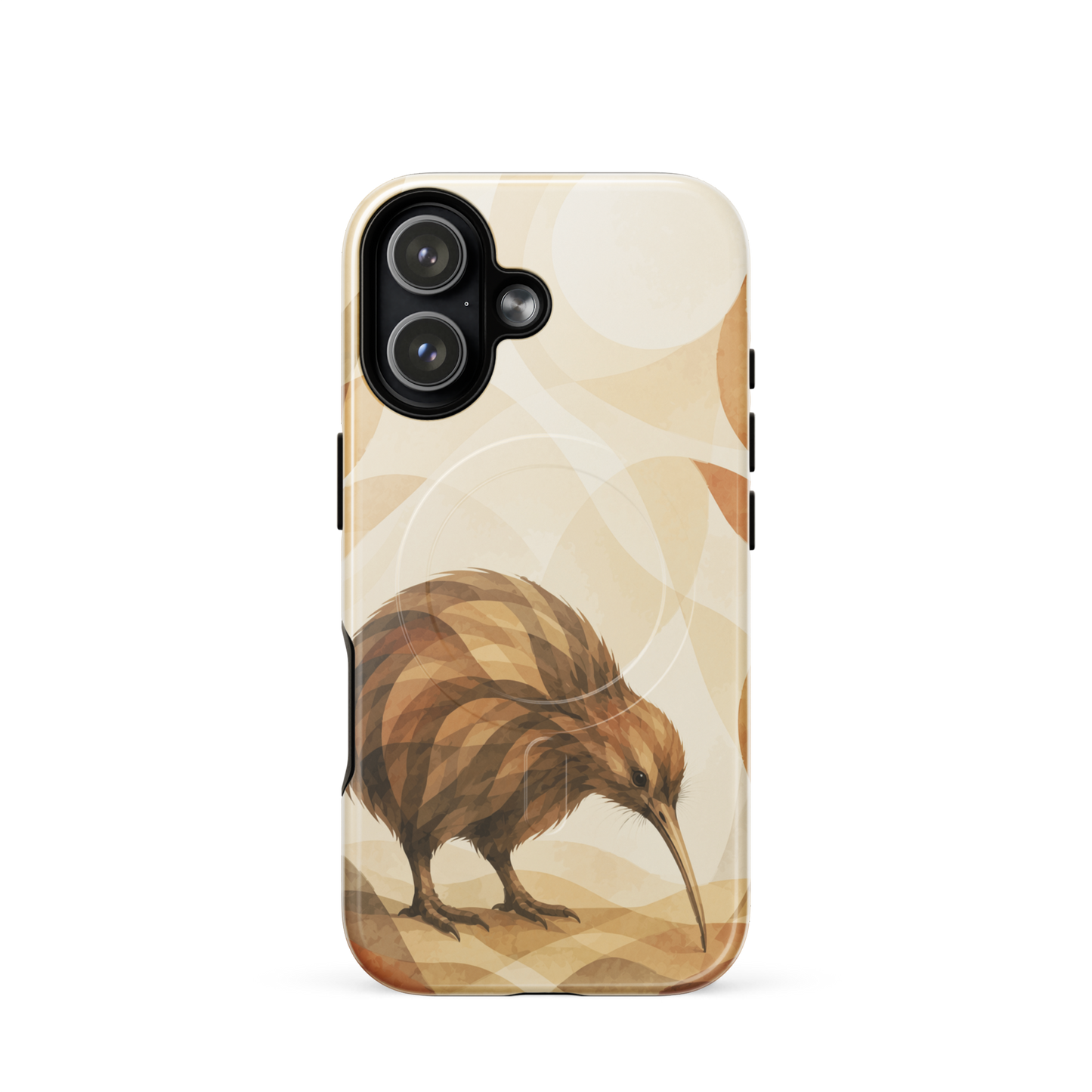 'Kiwi' iPhone 17 MagSafe tough phone case - protective glossy case NZ Australia