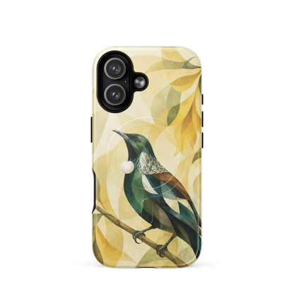 'Tui' iPhone 17 MagSafe tough phone case - protective glossy case NZ Australia