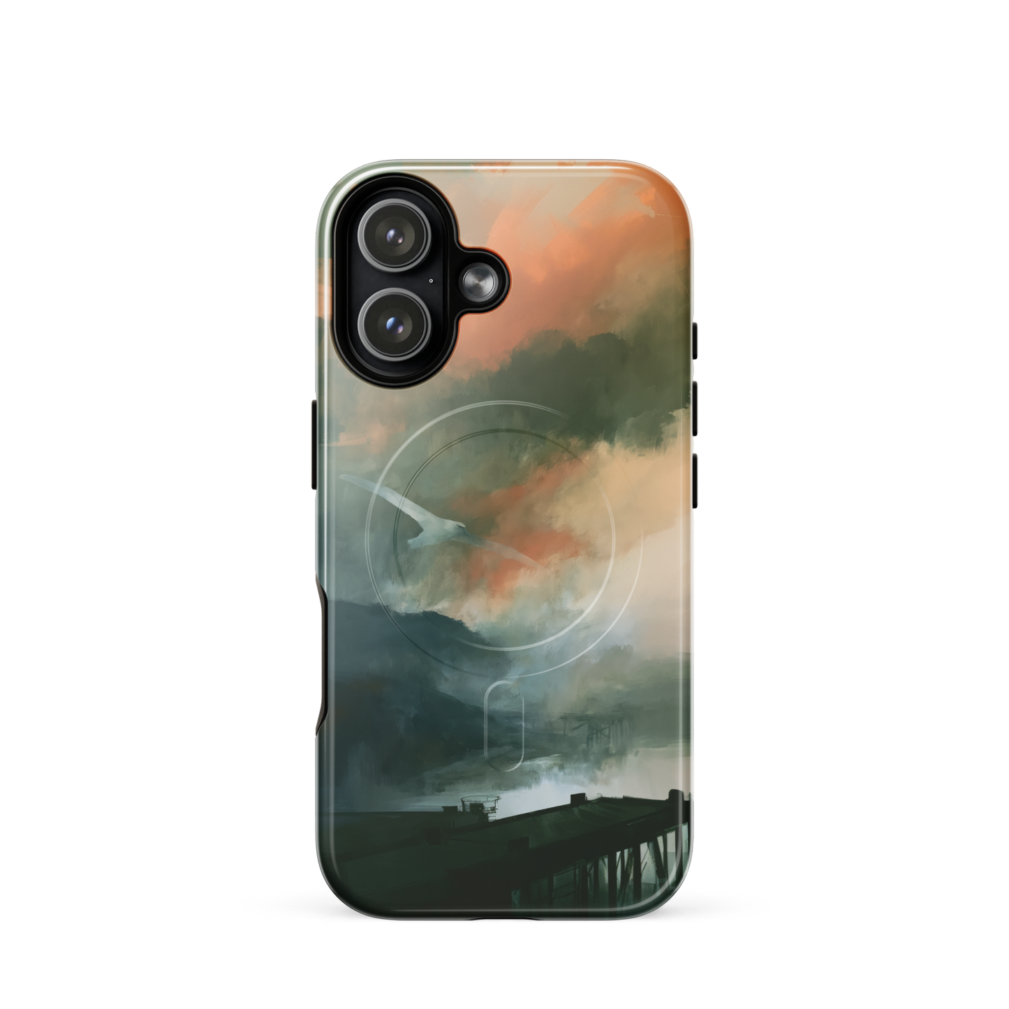 'Harbour' iPhone 17 MagSafe phone case - protective glossy case NZ Australia