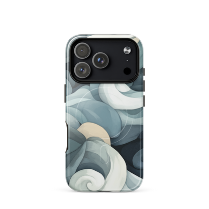 'Ebb and Flow' iPhone 17 Pro MagSafe tough phone case - protective glossy case NZ Australia