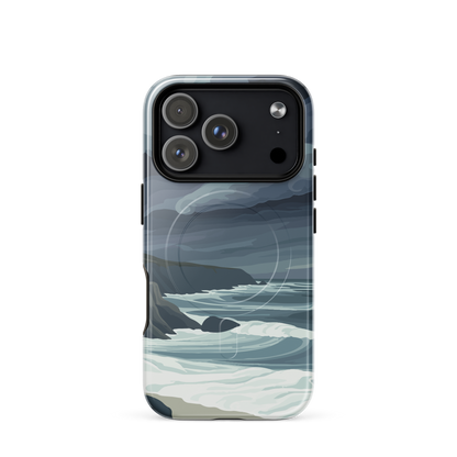 'Cape Kidnappers' iPhone 17 Pro MagSafe tough phone case - protective glossy case NZ Australia