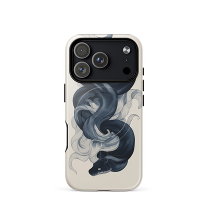 'Midnight Python' iPhone 17 Pro MagSafe tough phone case - protective glossy case NZ Australia