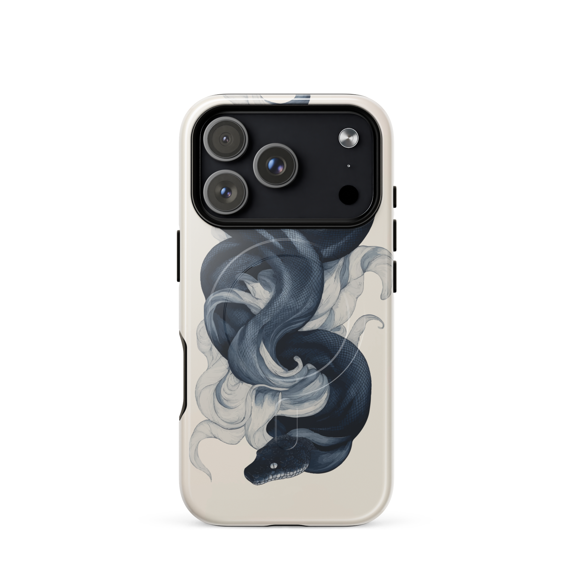 'Midnight Python' iPhone 17 Pro MagSafe tough phone case - protective glossy case NZ Australia
