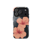 'Hibiscus Flower' iPhone 17 Pro MagSafe tough phone case - protective glossy case NZ Australia
