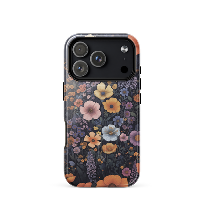 'Wildflowers' iPhone 17 Pro MagSafe tough phone case - protective glossy case NZ Australia