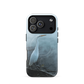 'White Heron in the Mist' iPhone 17 Pro MagSafe tough phone case - protective glossy case NZ Australia