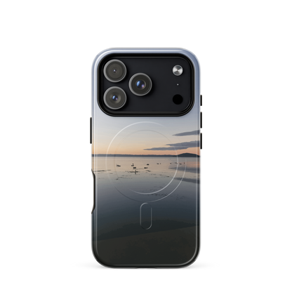 'Whispers on the Lake' iPhone 17 Pro MagSafe tough phone case - protective glossy case NZ Australia