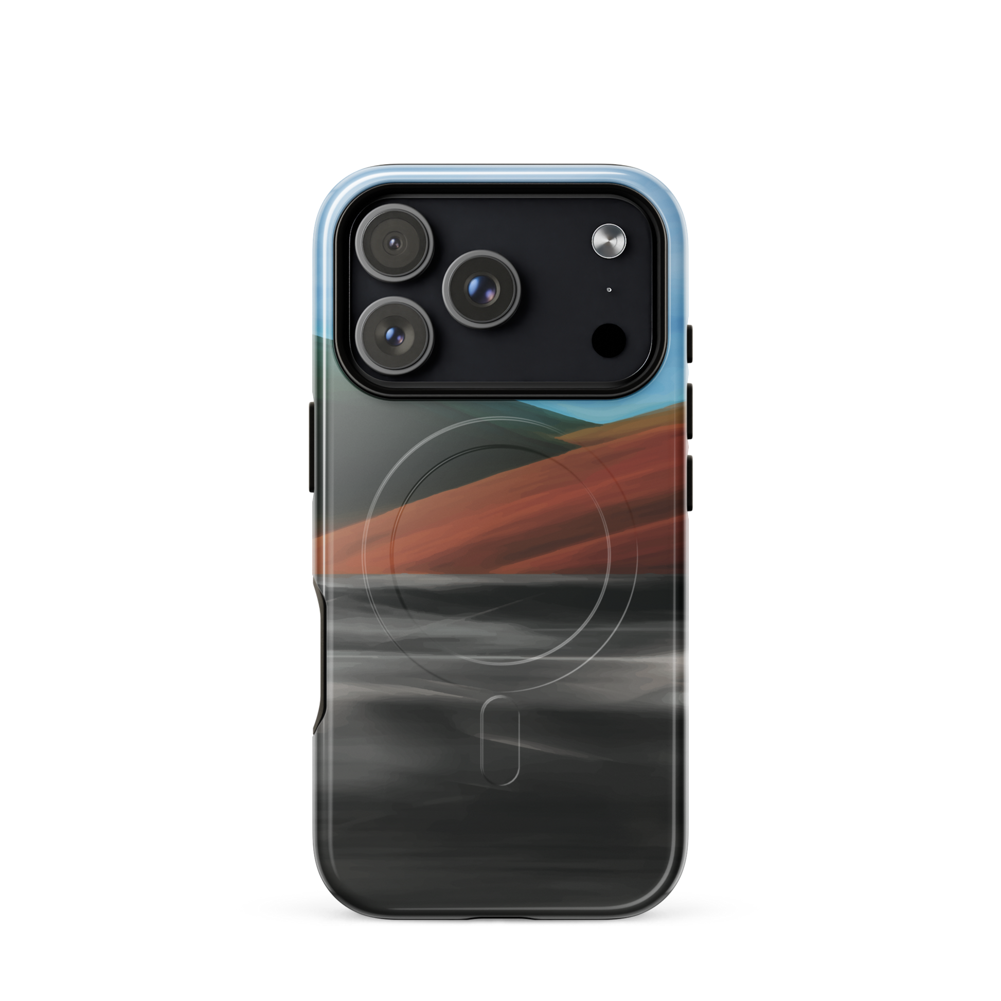 'Heat Wave' iPhone 17 Pro MagSafe tough phone case - protective glossy case NZ Australia