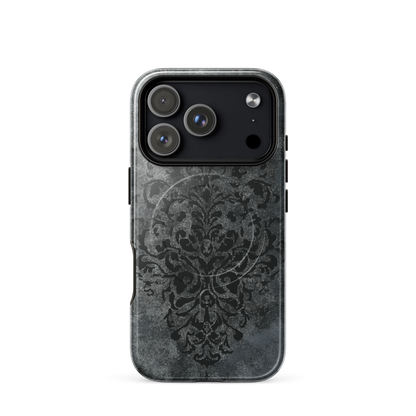 'Damask' iPhone 17 Pro MagSafe tough phone case - protective glossy case NZ Australia