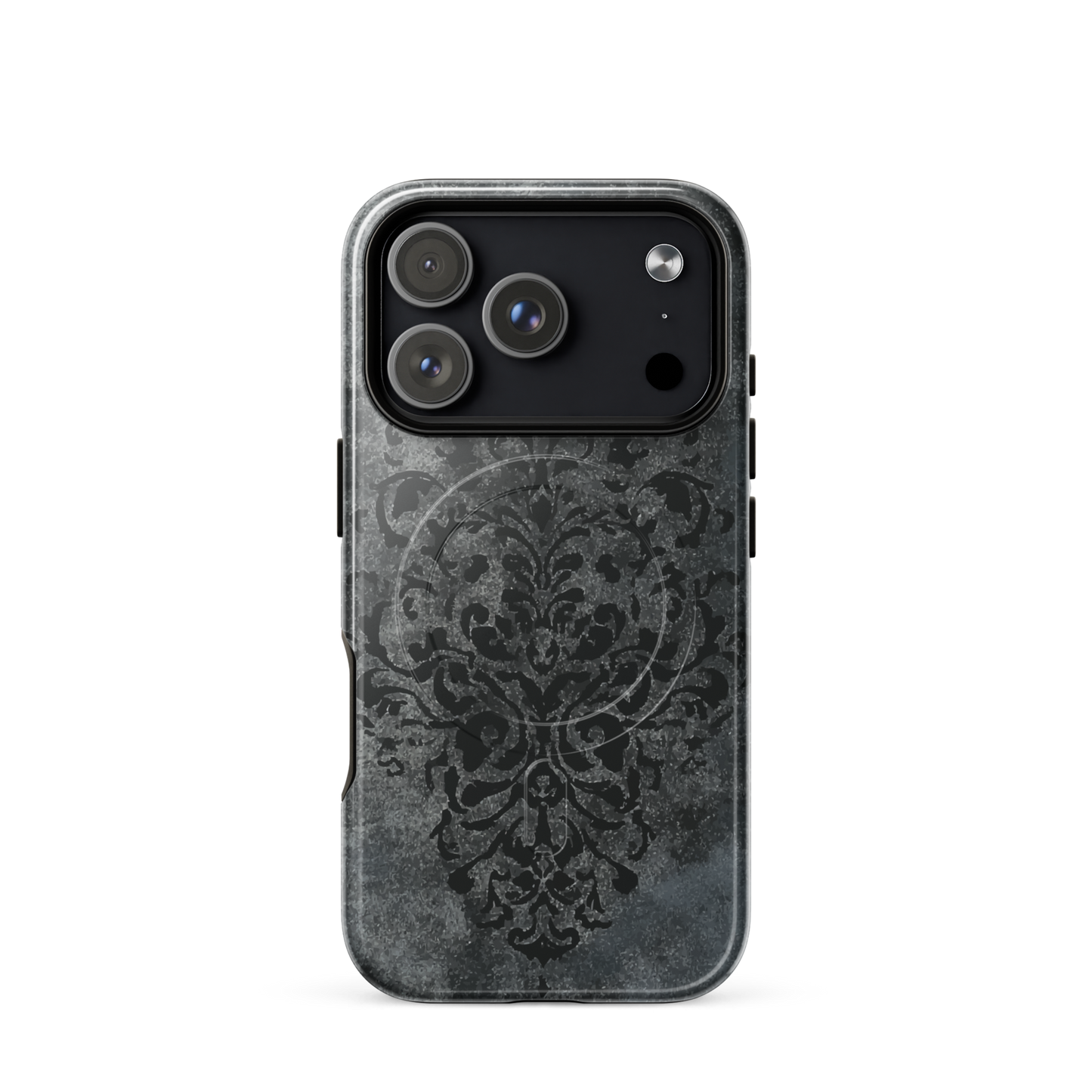 'Damask' iPhone 17 Pro MagSafe tough phone case - protective glossy case NZ Australia