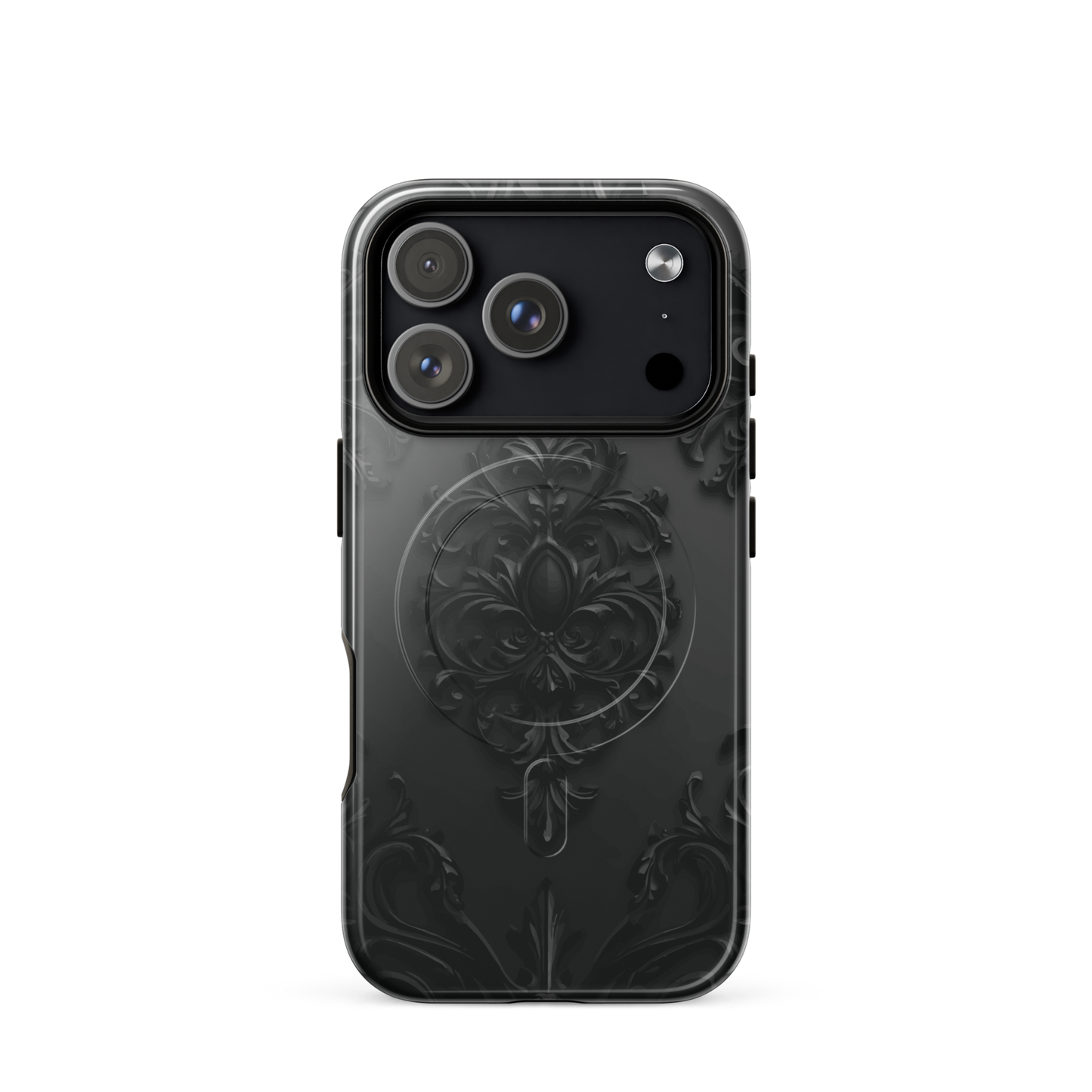 'Obsidian' iPhone 17 Pro MagSafe tough phone case - protective glossy case NZ Australia