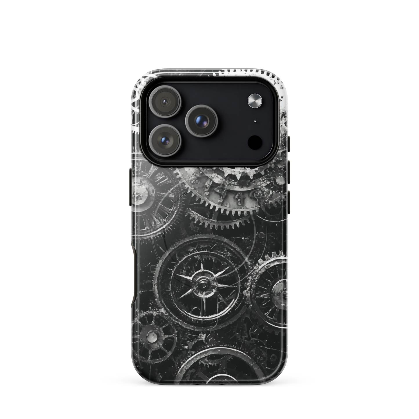 'Clockwork' iPhone 17 Pro MagSafe tough phone case - protective glossy case NZ Australia