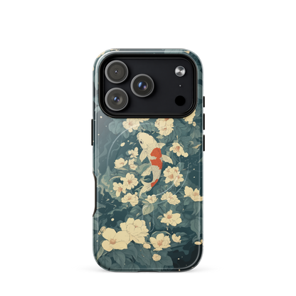 'Koi' iPhone 17 Pro MagSafe tough phone case - protective glossy case NZ Australia